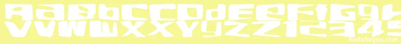 Elab Font – White Fonts on Yellow Background