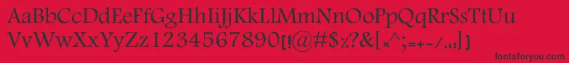 KElham Font – Black Fonts on Red Background