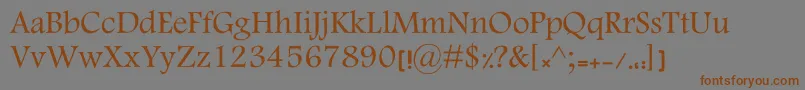 KElham Font – Brown Fonts on Gray Background