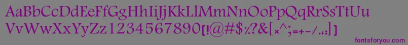 KElham Font – Purple Fonts on Gray Background