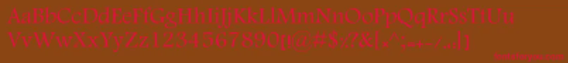 KElham Font – Red Fonts on Brown Background