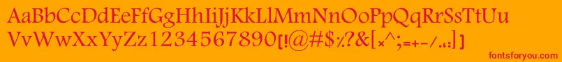 KElham Font – Red Fonts on Orange Background