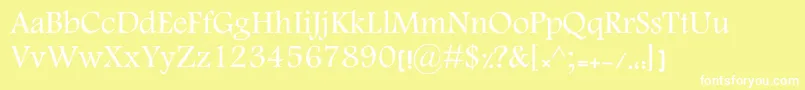 KElham Font – White Fonts on Yellow Background