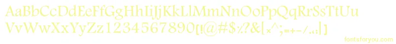 KElham Font – Yellow Fonts on White Background