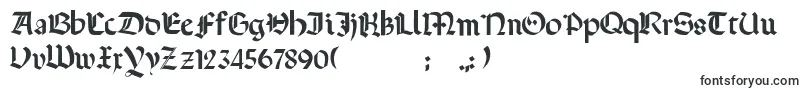 Шрифт Terrotunda – готические шрифты
