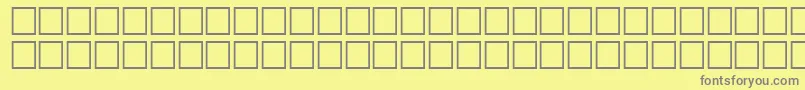 フォントHeshamNormal – 黄色の背景に灰色の文字