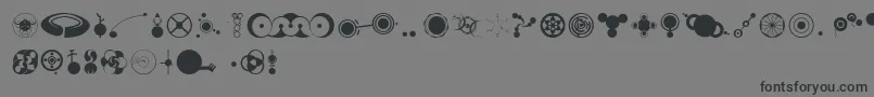 Cropbataoe-Schriftart – Schwarze Schriften auf grauem Hintergrund