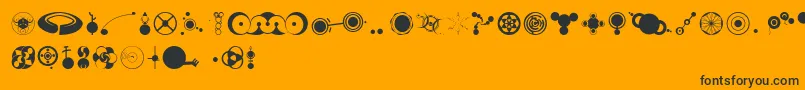 Cropbataoe Font – Black Fonts on Orange Background
