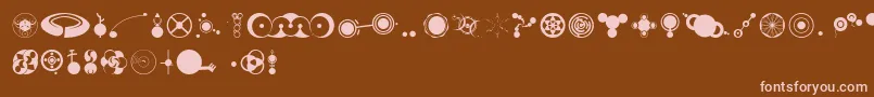 Cropbataoe Font – Pink Fonts on Brown Background