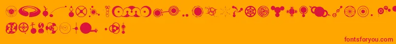 Cropbataoe Font – Red Fonts on Orange Background