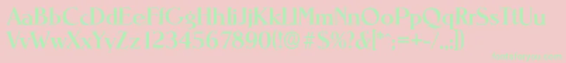 NevadaserialMediumRegular Font – Green Fonts on Pink Background