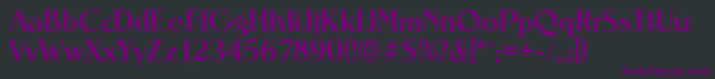 NevadaserialMediumRegular Font – Purple Fonts on Black Background