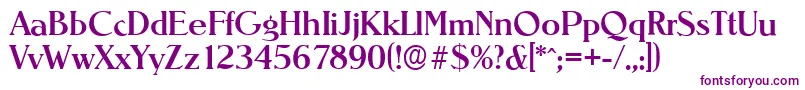 NevadaserialMediumRegular Font – Purple Fonts on White Background
