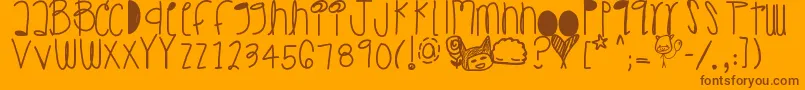 En savoir plus sur la police Burningdesire Police Burningdesire – polices brunes sur fond orange