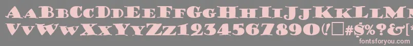 PorterLilKaps Font – Pink Fonts on Gray Background