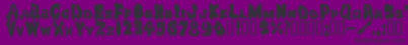 Drippinggoo Font – Black Fonts on Purple Background