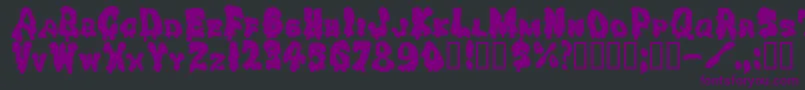 Drippinggoo Font – Purple Fonts on Black Background