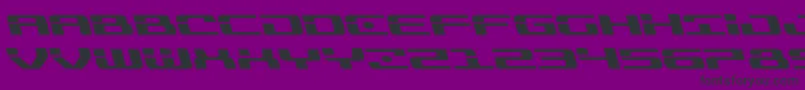 Troopersexpandleft-fontti – mustat fontit violetilla taustalla