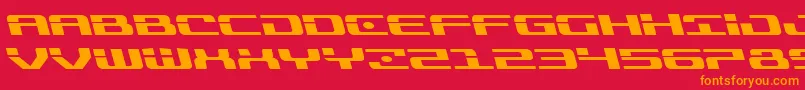 Troopersexpandleft Font – Orange Fonts on Red Background