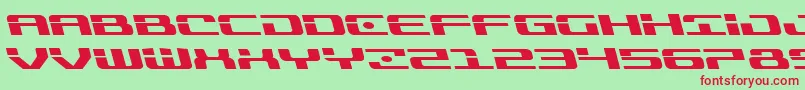 Troopersexpandleft Font – Red Fonts on Green Background