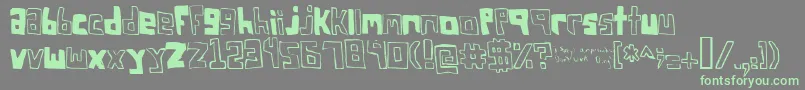 Więcej informacji o czcionce FsoSquareBracket Czcionka FsoSquareBracket – zielone czcionki na szarym tle