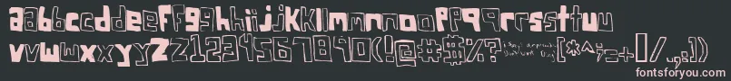 FsoSquareBracket Font – Pink Fonts on Black Background
