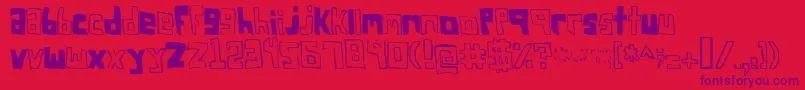 FsoSquareBracket Font – Purple Fonts on Red Background