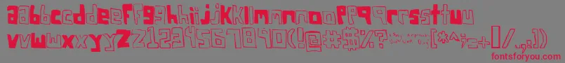FsoSquareBracket Font – Red Fonts on Gray Background