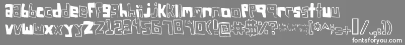 FsoSquareBracket Font – White Fonts on Gray Background