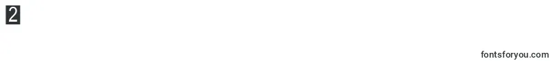 フォントFiboxbb – フォント数字2