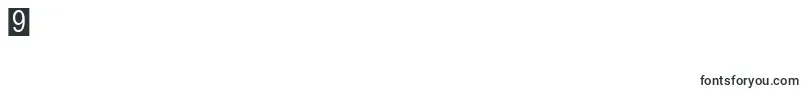 フォントFiboxbb – フォント数字9
