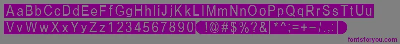 Fiboxbb Font – Purple Fonts on Gray Background