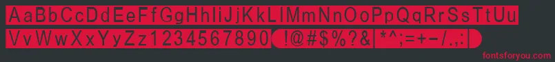 Fiboxbb Font – Red Fonts on Black Background