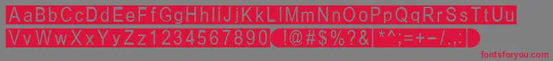 Fiboxbb Font – Red Fonts on Gray Background