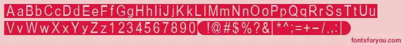Fiboxbb Font – Red Fonts on Pink Background