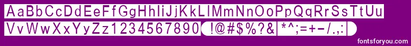 Fiboxbb Font – White Fonts on Purple Background