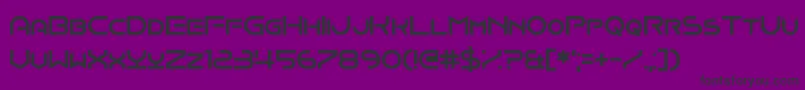 Onomber Font – Black Fonts on Purple Background