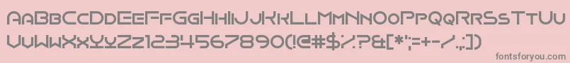 Onomber Font – Gray Fonts on Pink Background