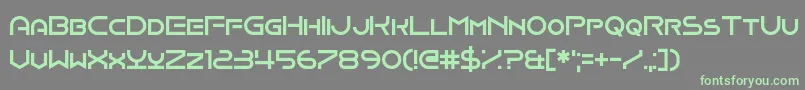 Onomber Font – Green Fonts on Gray Background