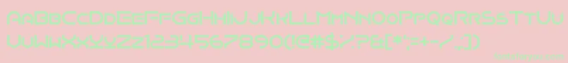 Onomber Font – Green Fonts on Pink Background