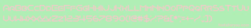 Onomber Font – Pink Fonts on Green Background