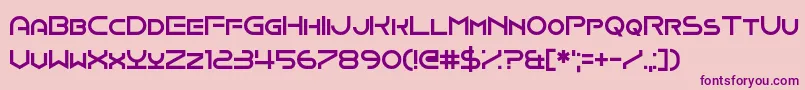 Onomber Font – Purple Fonts on Pink Background