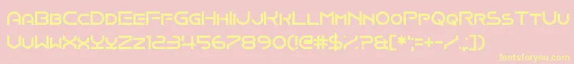 Onomber Font – Yellow Fonts on Pink Background