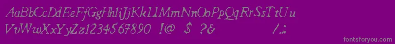 ForgottenHospital Font – Gray Fonts on Purple Background