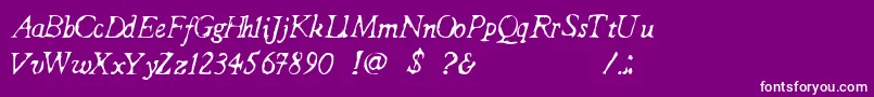 ForgottenHospital Font – White Fonts on Purple Background