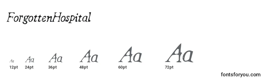 ForgottenHospital Font Sizes