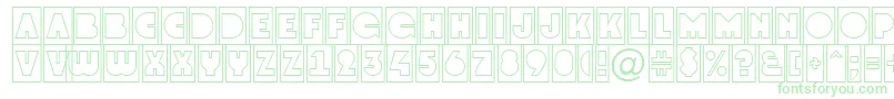 GrotocmotlNormal-Schriftart – Grüne Schriften