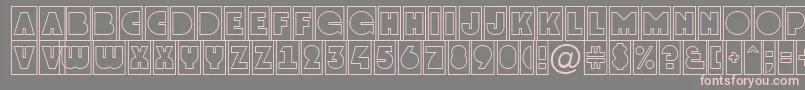 GrotocmotlNormal Font – Pink Fonts on Gray Background