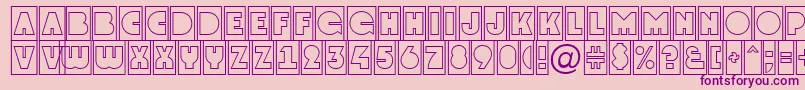 GrotocmotlNormal Font – Purple Fonts on Pink Background