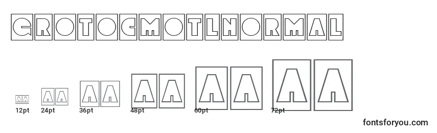 GrotocmotlNormal Font Sizes